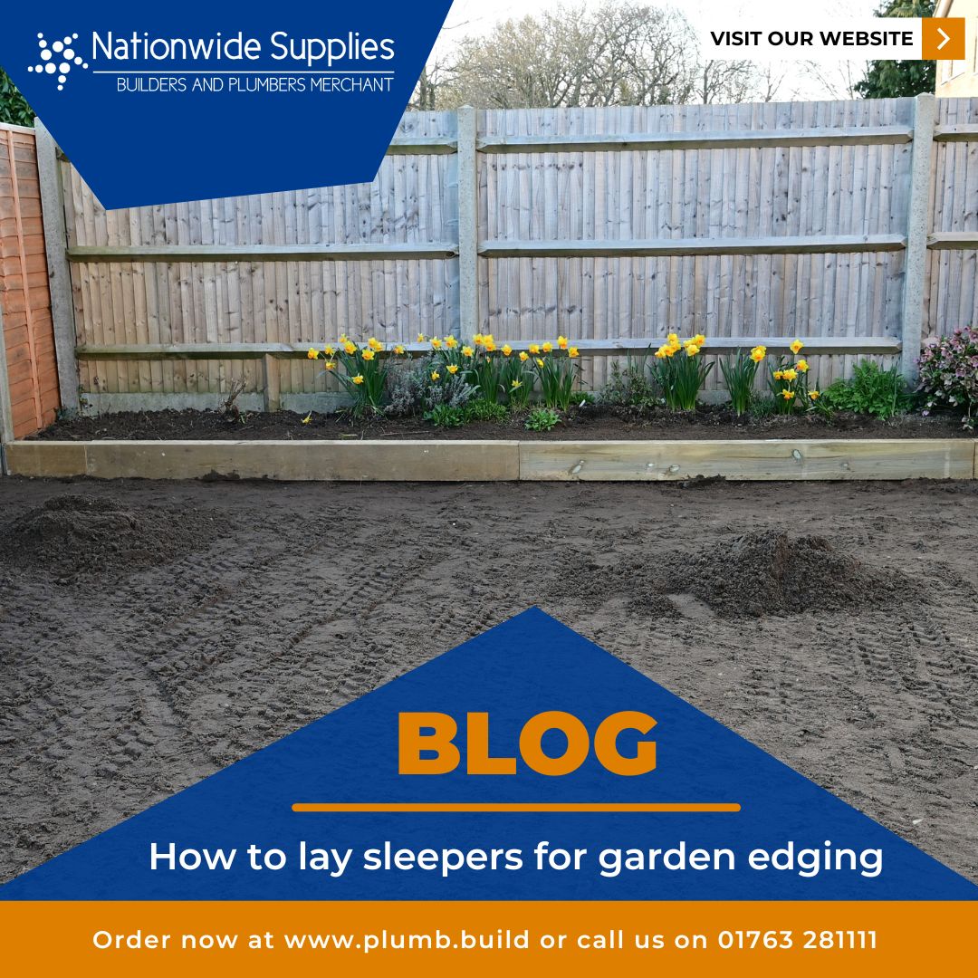 How to lay sleepers for garden edging
