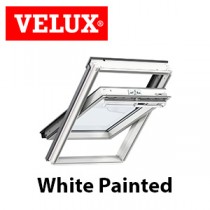 White Painted Finish Centre Pivot Velux Windows