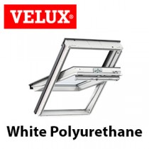 White Polyurethane Finish Centre Pivot Velux Windows