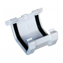 White Squareline Guttering