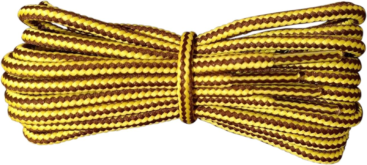 Scruffs Round Boot Laces - Yellow/Brown