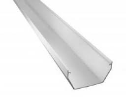 117mm Square Line 4 metre Gutter Length - White