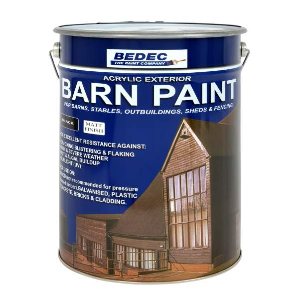 Bedec Barn Paint - 20L - Matt - Black