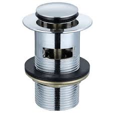 Small "Click Clack" Slotted Basin Waste 1.25" - Chrome