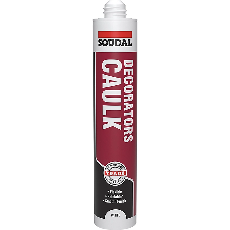 Soudal Trade 300ml Decorators Caulk - White
