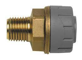 Polyplumb 22mm x 3/4 Male Iron Straight Connector 