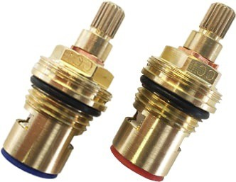 IC CC4 Replacement Ceramic Tap Cartridges (Pair: Hot & Cold) - CC4 Size