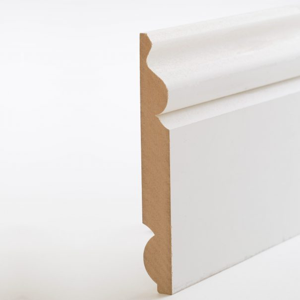 18 x 144mm MDF Pre-Primed Skirting - Torus/Ogee (Reversible)