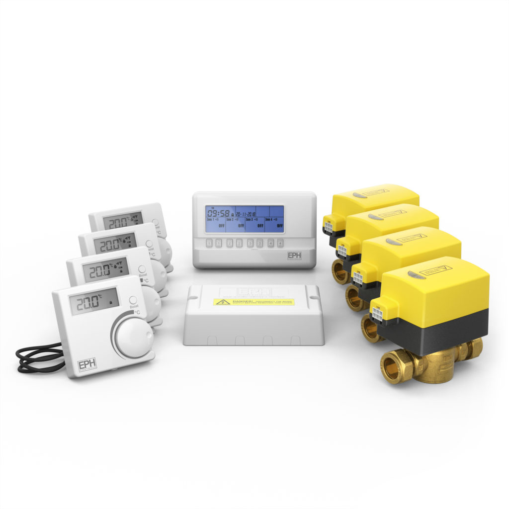 EPH UNVENTED 28mm 4-Zone Wireless RF Pack (R27 Programmer w/ Frost Protection)