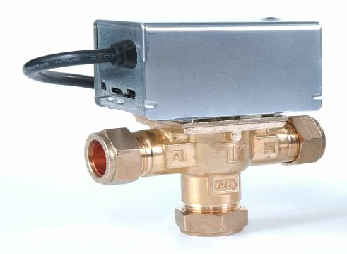 Banico 22mm 3-Port Motorised Mid Position Valve