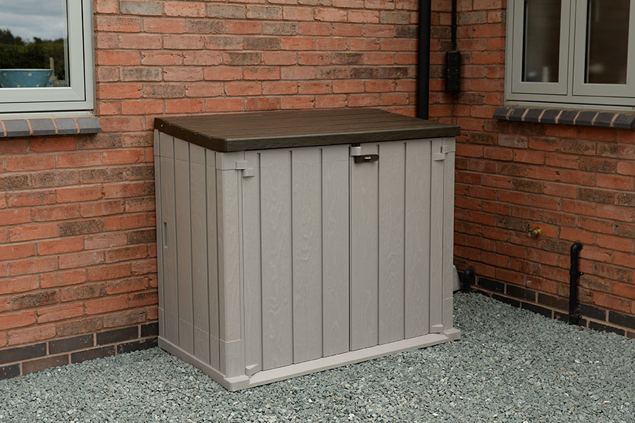 Forest Garden DTS Large Garden Storage Unit - 842 litre taupe 