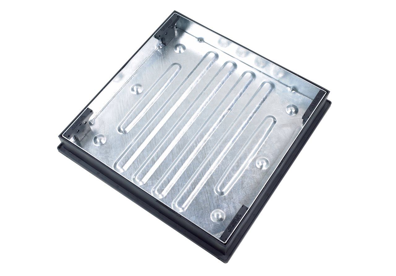 Clark Drain 600 x 600 x 80mm 10T GPW Recessed Block Paving Cover & Frame