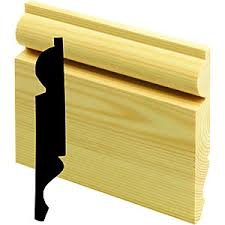 25mm x 150mm (Fin: 20.5 x 144mm) Softwood Pine Skirting - Torus/Ogee (Reversible)