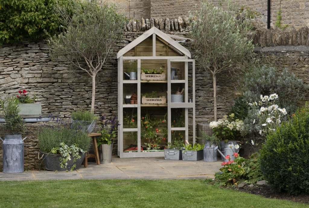 Forest Garden DTS Georgian Wall Greenhouse with Auto Vent 