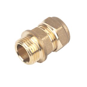 22mm Brass Compression Straight Male Iron to 1"