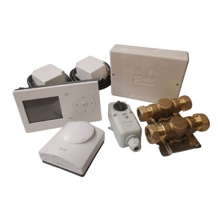 Danfoss 22mm 2 port pack HPP Timed Heatplan Pack 087N6314