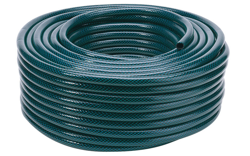 Draper Reinforced Green Garden Hose (12mm Bore) - 50m