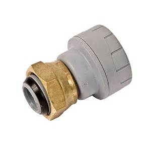 Polyplumb 15mm x 3/4 Straight Tap Connector 