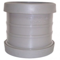 110mm Push Fit Double Socket Slip/Repair Coupling - Grey