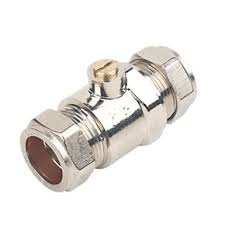 22mm Chrome Full Bore Isolating Valve