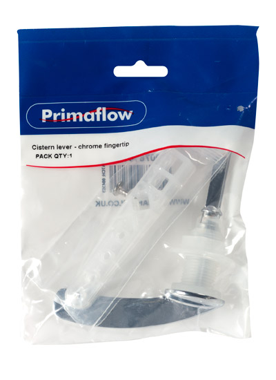 Pre-Packed Cistern Lever - Chrome Fingertip