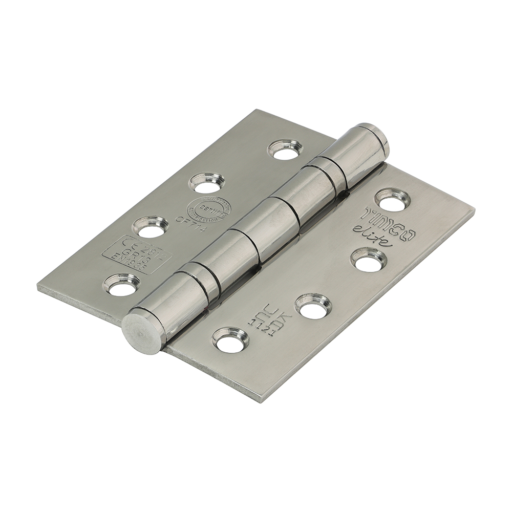 Timco Grade 13 Ball Bearing Fire Door Hinges 101 x 76mm - Polished Chrome (Pack of 2)