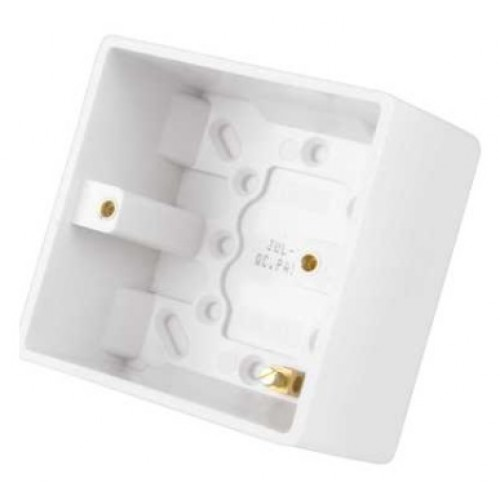 Selectric Smooth Surface Patress Box - 47mm - 1 Gang