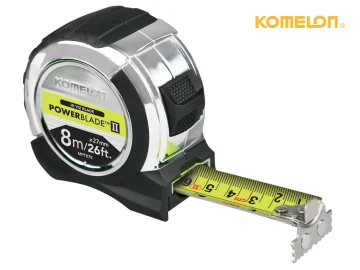 Komelon PowerBlade 8m Pocket Tape (26mm Width)
