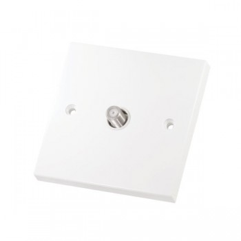 Selectric Smooth Satellite Socket - 1 Gang