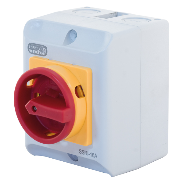Selectric Seal IP66 Rated 16A / 8kW Outdoor Weather Rated Rotary Isolator Switch - 4 Pole 415V