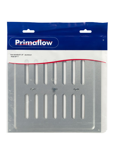 Pre-Packed Vent hit/miss 9''x 9'' - aluminium