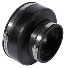 160mm Clay to 110mm Plastic Flexible Adaptor Coupling (6" to 4")