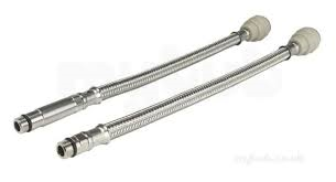 John Guest Speedfit 15mm to M12 (Monoblock) 300mm Flexible Tap Connector (Pair)