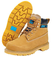 Ox Attitude Honey Nubuck Safety Boots - Size 9