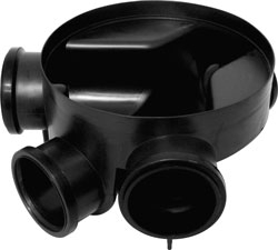 320mm 3-Inlet Inspection Chamber Base