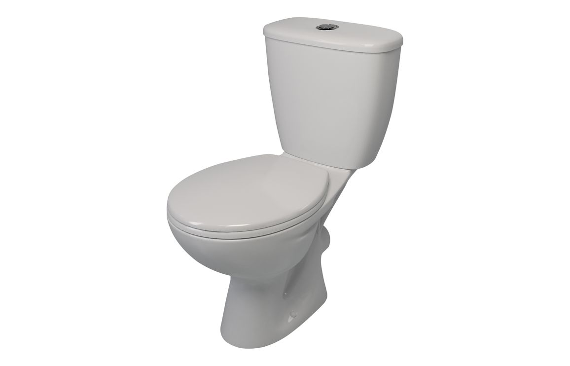 WC 2 Go Close Coupled Pan & Cistern w/ Soft Close Seat 