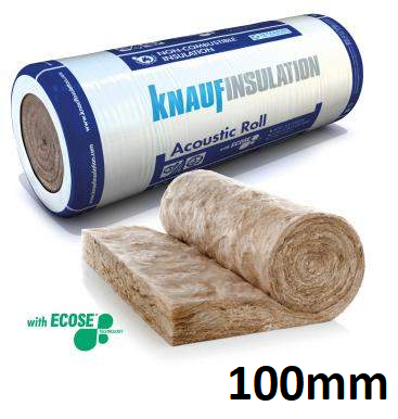 100mm Knauf Acoustic Loft Roll (12.36m2)