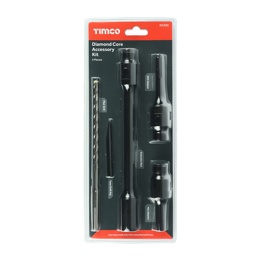 Timco 5 Piece Dry Diamond Core Accessory Kit