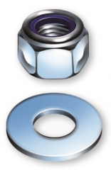 M12 Studmate BZP Nylon Nuts & Washers (Pack of 10/10)