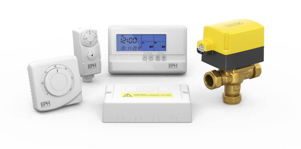 EPH 22mm Y Plan (3-Port) Hardwired Heating Control Pack (A27 Standard Programmer)