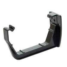 117mm Square Line Fascia Bracket - Black 