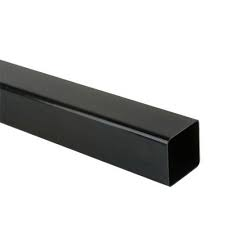 65mm Square Downpipe 4 metre Downpipe - Black