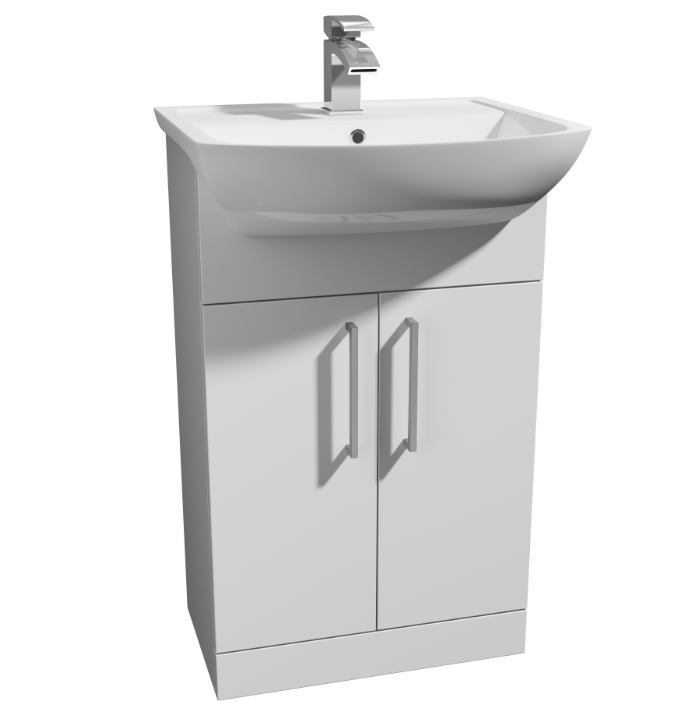 K-Vit Pure Semi Recessed Basin 550mm 1TH