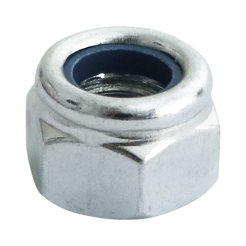 TIMco M12 Nylon Locking Hex Nut - Zinc - Pack of 4
