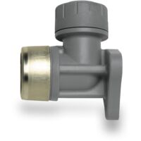 Polyplumb 22mm x 3/4 Wall Plate Elbow (Plastic) 