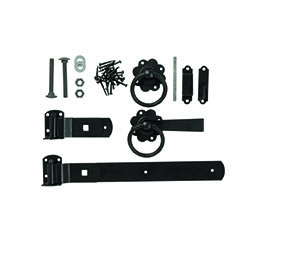 Forest Garden DTS Europa Gate Fixings - Black Zinc Coated 