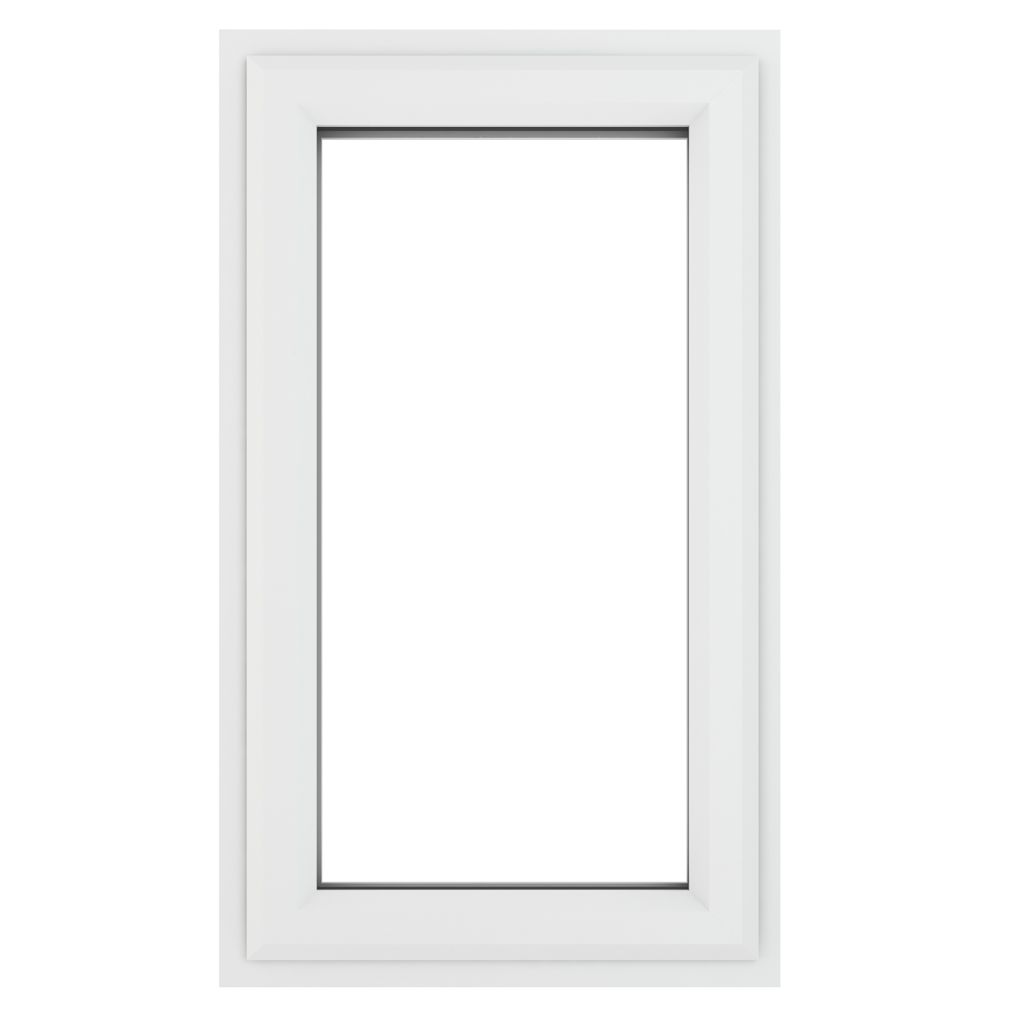 Crystal uPVC Window White A Rated Left Hand Side Hung 610mm x 1040mm Clear Glazing