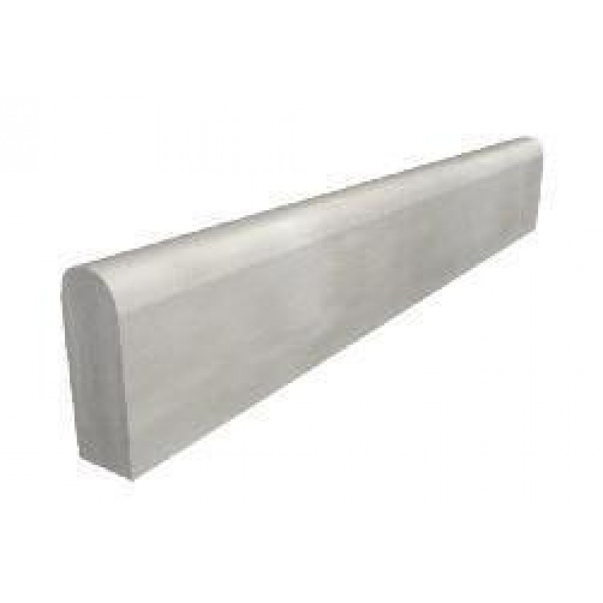 Vibrated Wet Cast Round Top Concrete Path Edging - 50 x 150 x 900mm