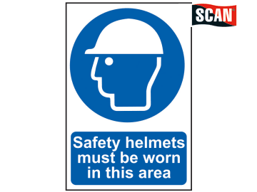 Safety Sign - Safety helmets must be worn in this area