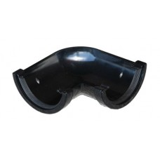 112mm Half Round 90' Gutter Angle - Black